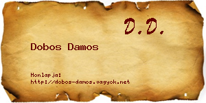 Dobos Damos névjegykártya